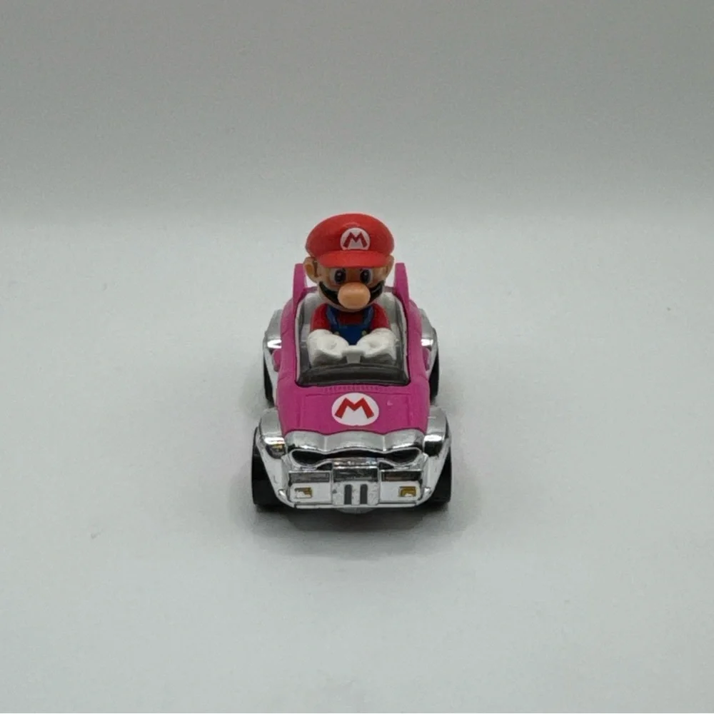 Mario Pink Racer Toy Car with Character Figure
